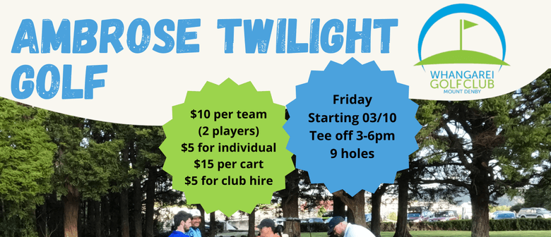 Whangarei Golf Club Friday Ambrose Twilight Golf