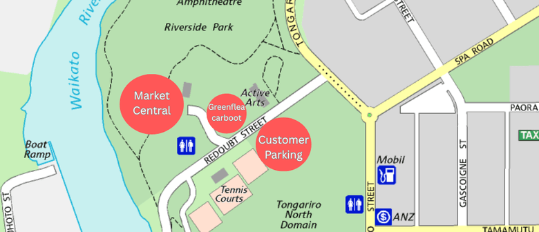 The Greenflea Carboot Sale at Market Central Taupō
