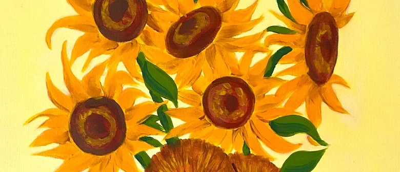 Paint and Wine Night in Gisborne - Van Gogh Sunflowers