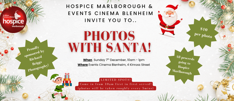 Photos with Santa - supporting Hospice Marlborough