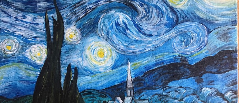 Paint n Chill with Welcome Drink - Van Gogh Starry Night