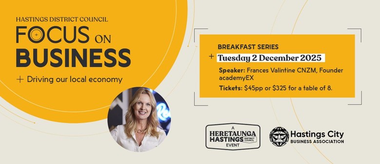 Focus on Business with Frances Valintine CNZM, Founder, academyEX