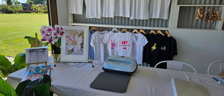 Artvine Paint & Sip - Beer, Wine & Design Custom T-shirt Workshop - Th