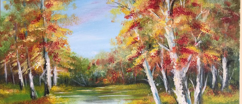 Paint n Chill - Bob Ross Golden Forest