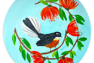 Paint and Wine Night in Palmerston North - Fantail Wreath