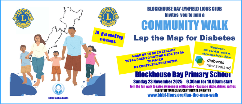 Lions Club's Lap the Map Community walk for Diabetes Awareness