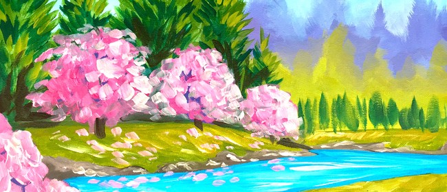 Paint and Wine Night in Havelock North - A Spring Walk