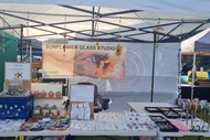 Sunflower Glass Studio NZ Market Stall Whitianga