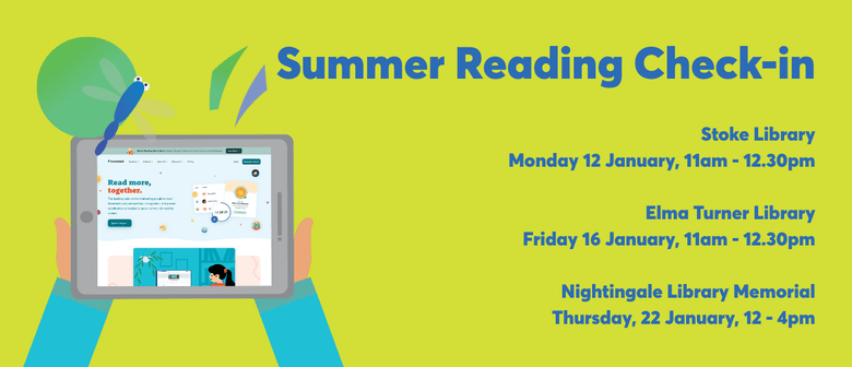Summer Reading Check-in at Nightingale Library Memorial