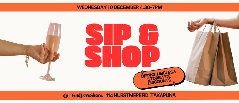 Sip & Shop at Find Love Share