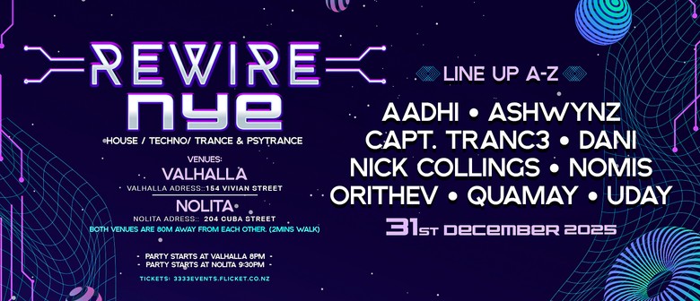 Rewire NYE: Wellington