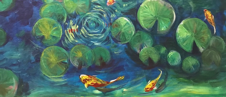 Paint n Chill - Water Lilies & Koi