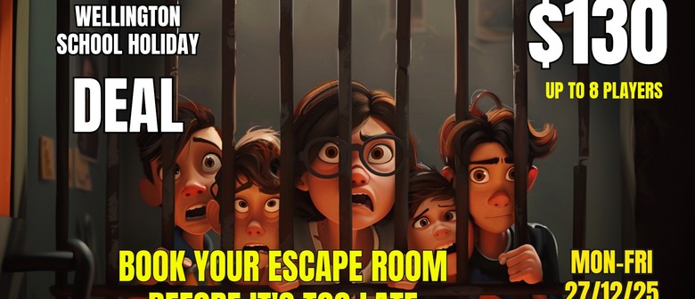Escape Rooms Wellington - Summer School Holiday Deal 2025
