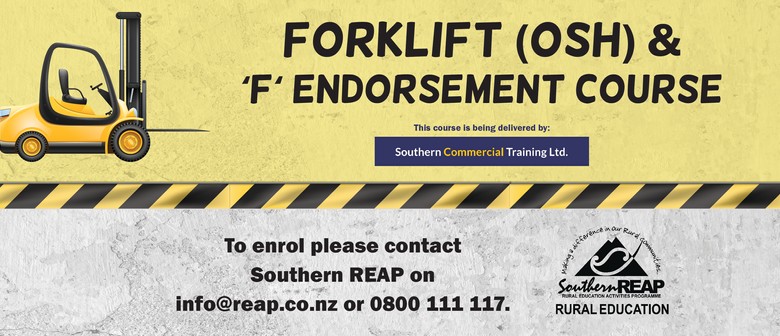 Forklift (OSH) & &lsquo;F&lsquo;&rsquo; Endorsement Course