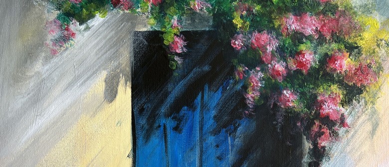 Paint n Chill - Santorini Blue Door