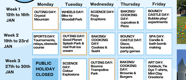 January School Holiday Programme - Step2Step