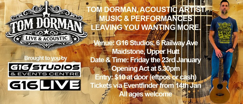 G16 Studios presents Tom Dorman Acoustic