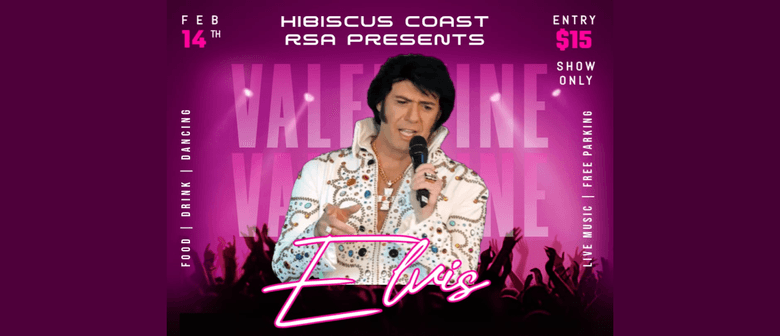 Mike Cole as Elvis on Valentine's Day