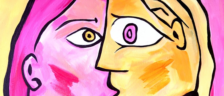 Paint and Wine Night in Wellington - Picasso Kiss