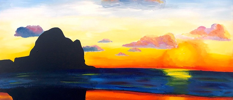 Paint and Wine Night in Cambridge - Piha Sunset