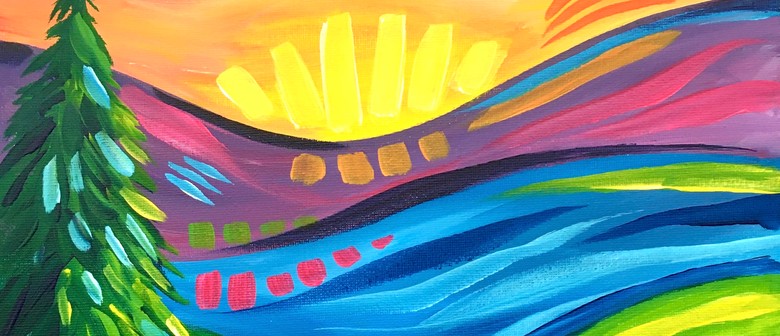 Paintvine in the Park in Nelson - Abstract Landscape