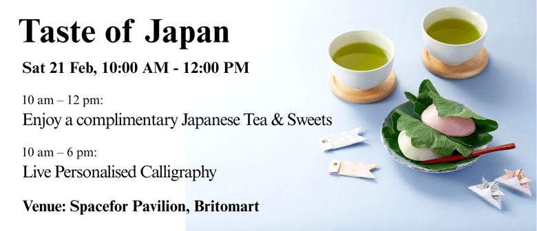 Taste of Japan: Complimentary Japanese Tea, Sweets & Live Art