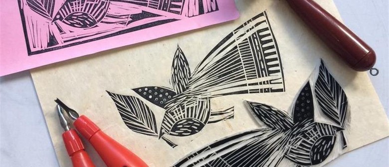 Printmaking - Monoprinting ant lino