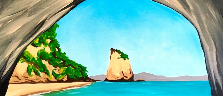 Paint and Wine Night in Christchurch - Cathedral Cove