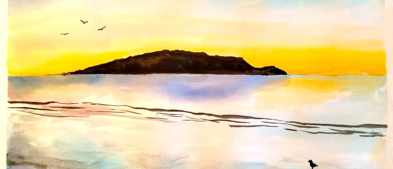 Watercolour Paint and Sip Afternoon - Kapiti Sunset