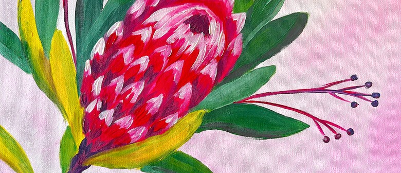 Paint and Wine Night - Protea Bloom