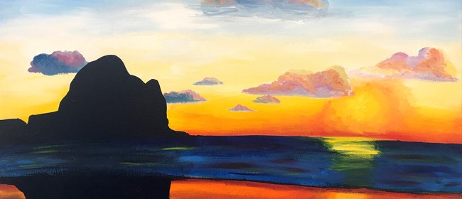 Paint and Wine Night - Piha Sunset