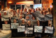 Paint and Wine Night - Banksy Balloon Girl (first Drink Included)
