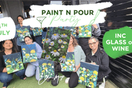 Daisy Paint n Pour Party