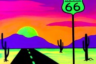 Glow in the Dark Paint Party - Route 66
