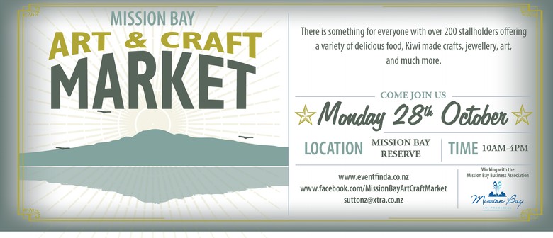 Mission Bay Art & Craft Market - Auckland - Eventfinda
