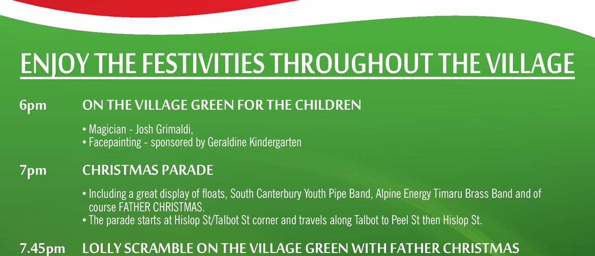 Go Geraldine Christmas Parade Geraldine Eventfinda