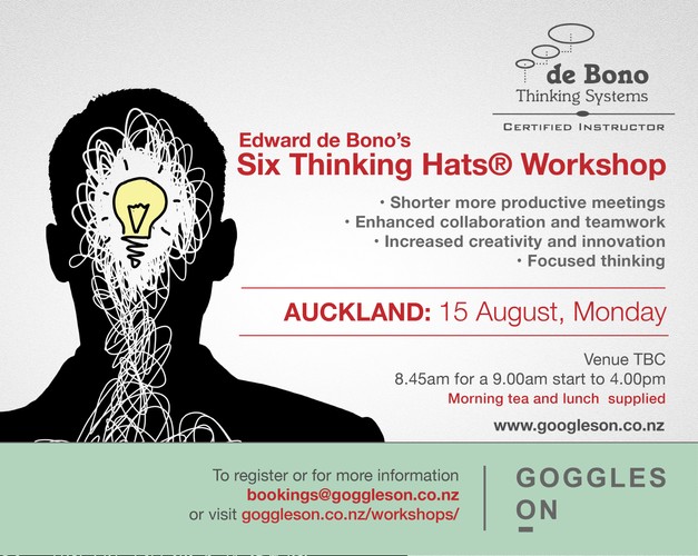 Six Thinking Hats Auckland Workshops Six Thinking Hats Auckland Workshops